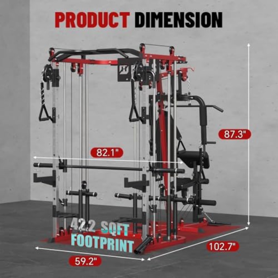 All in One Home Gym System Wor - Home Gym Cable Machine recension och pris