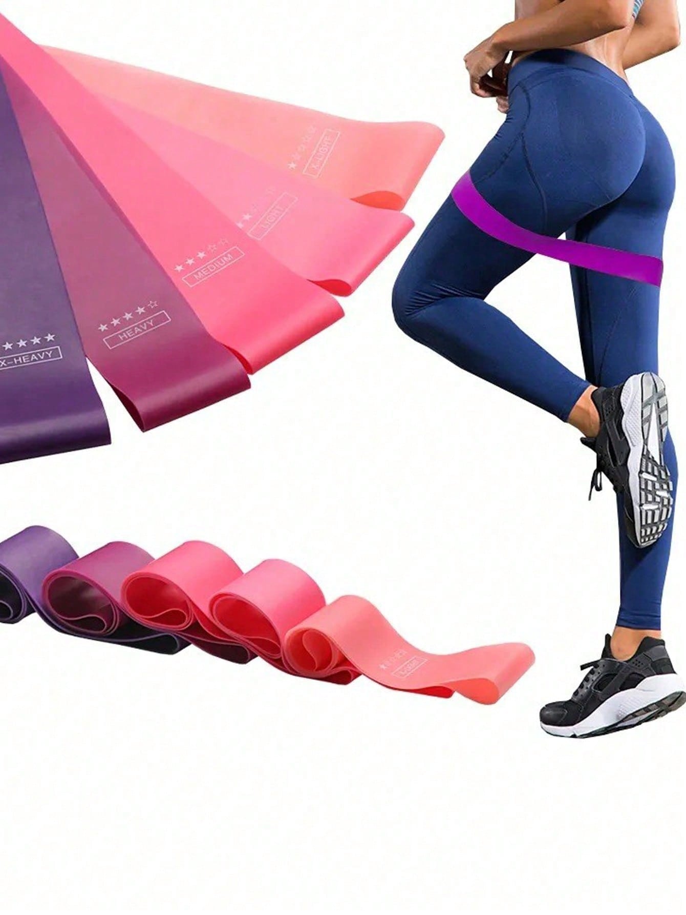 Gradient Pink Resistance Bands - Home Gym Tools recension och pris