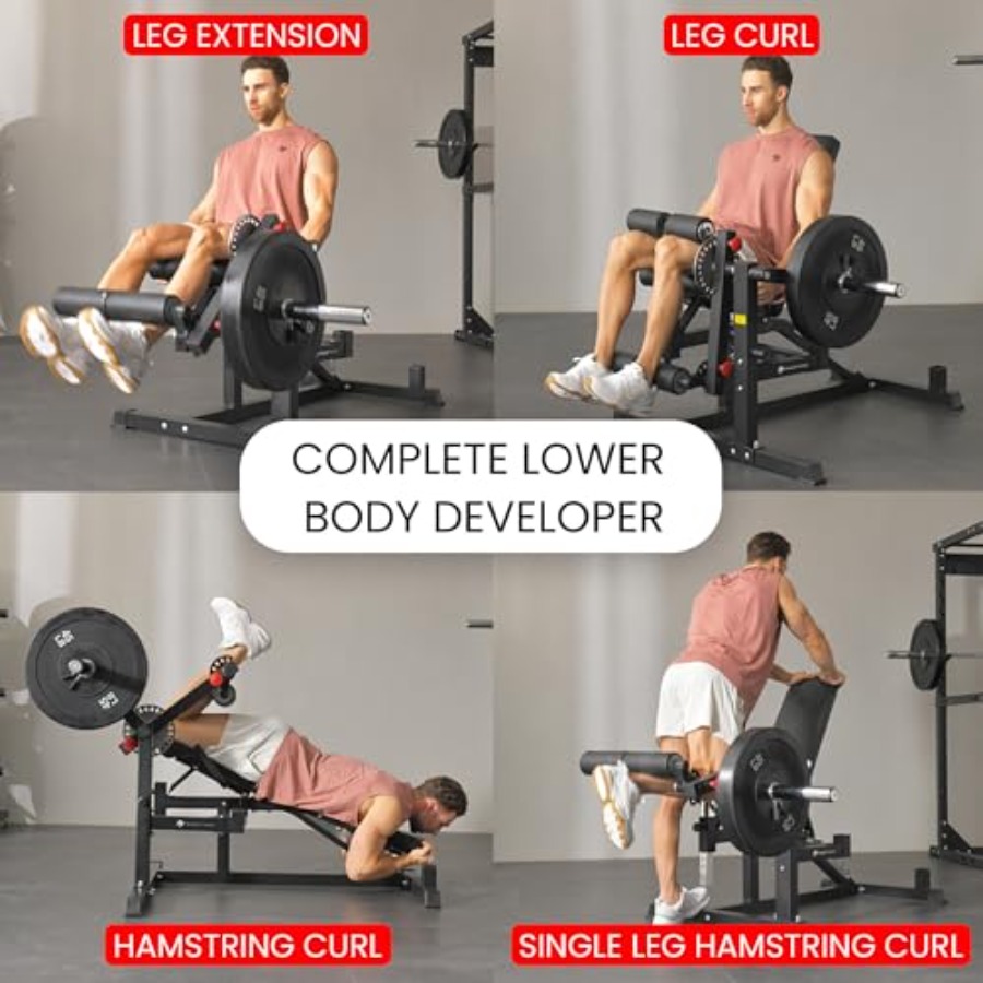 Adjustable Weight Bench with L - Home Gym Hip Thrust Machine recension och pris