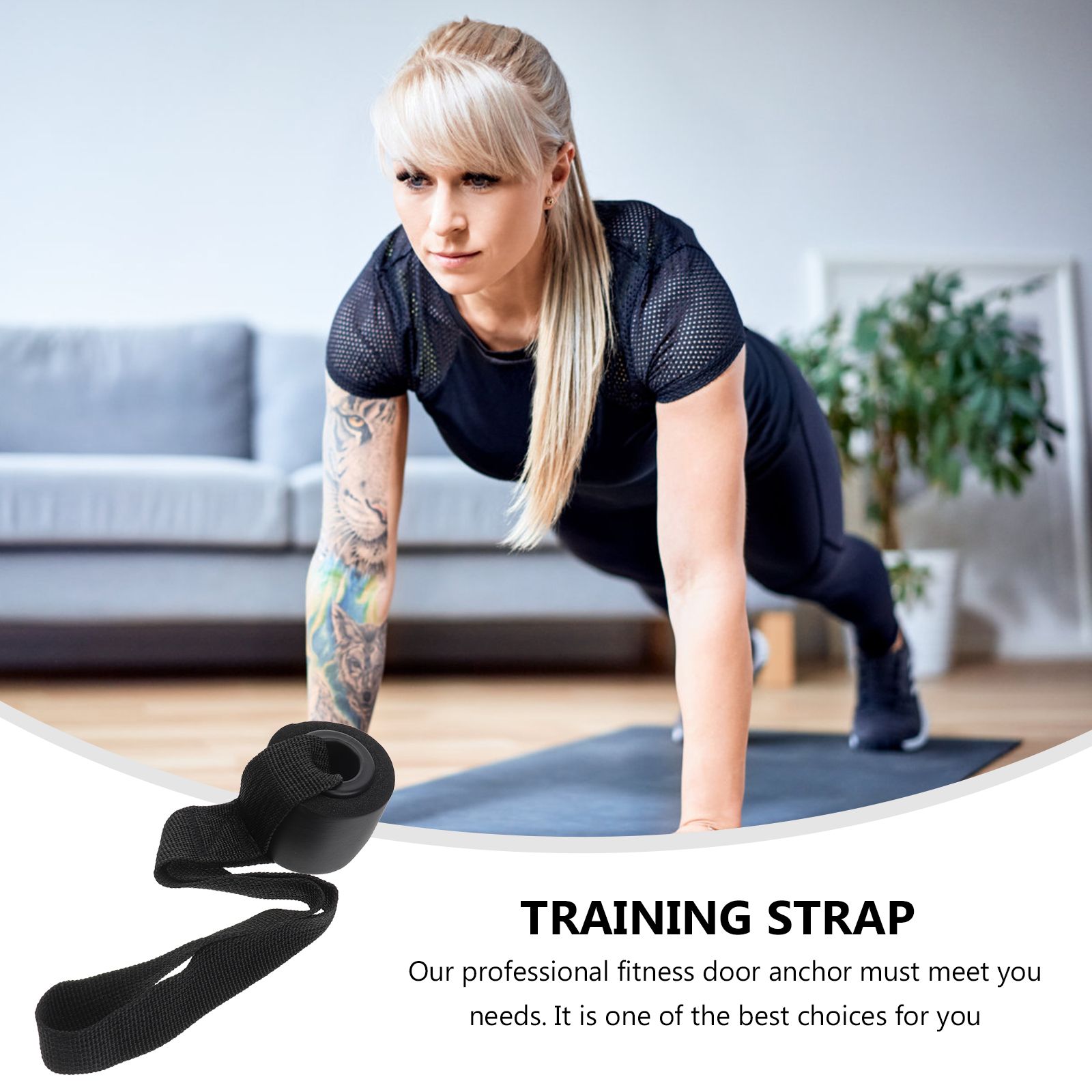 2 Pcs Heavy Duty PVC Door Anch - Resistance Band Heavy recension och pris