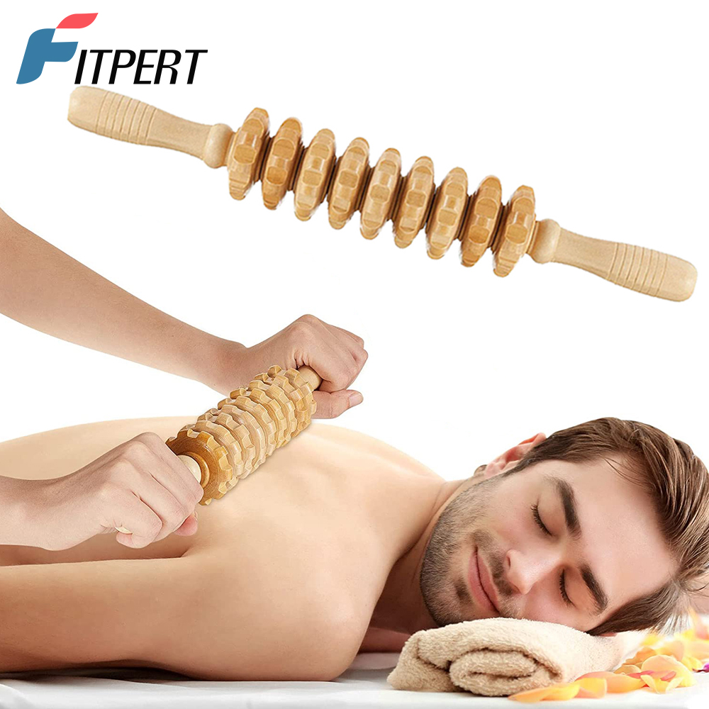 1 PCS Wood Massage Roller Trig - Home Gym Tools recension och pris