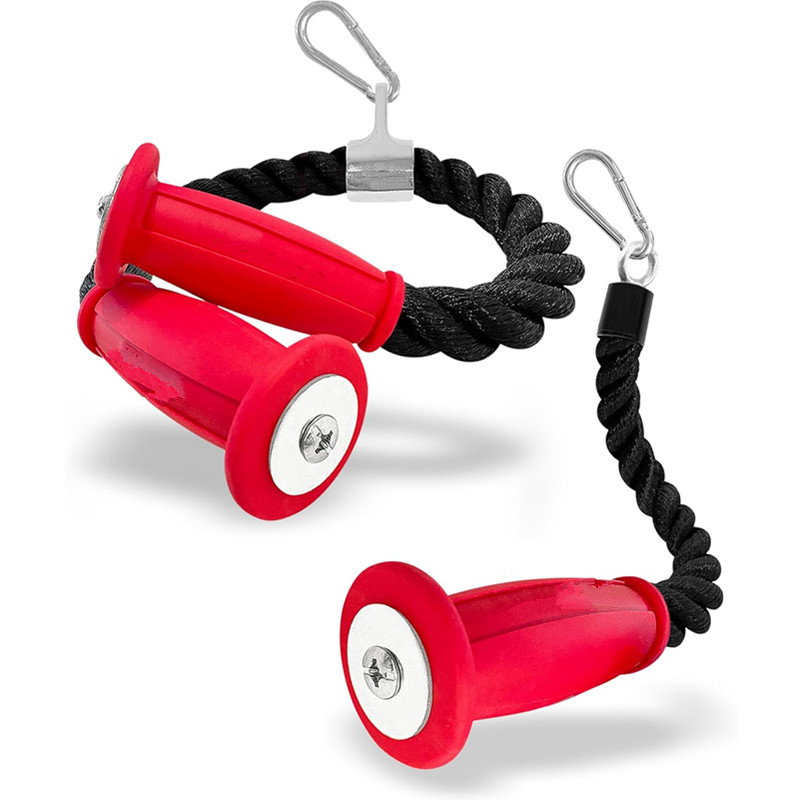 Ergonomic Tricep Ropes Non-Sli - Home Gym Cable Machine recension och pris