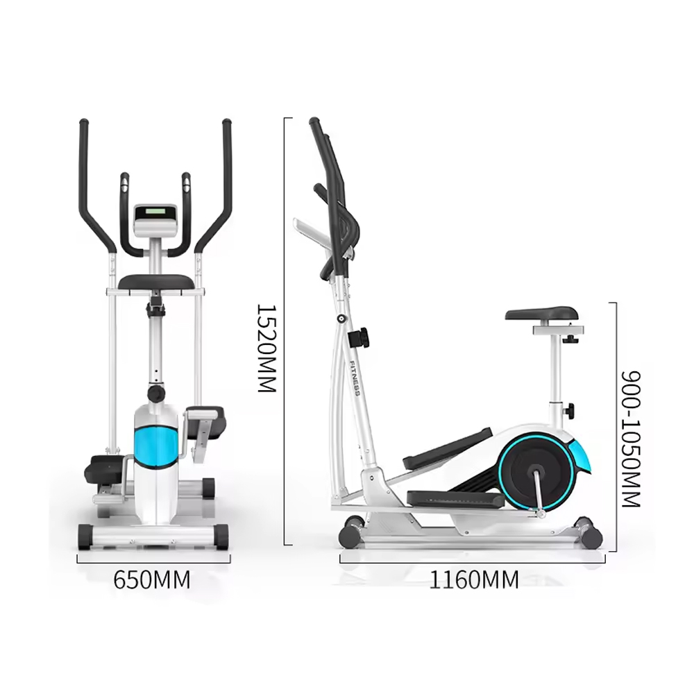 Manual Steel Elliptical Traine - Home Gym Manual recension och pris