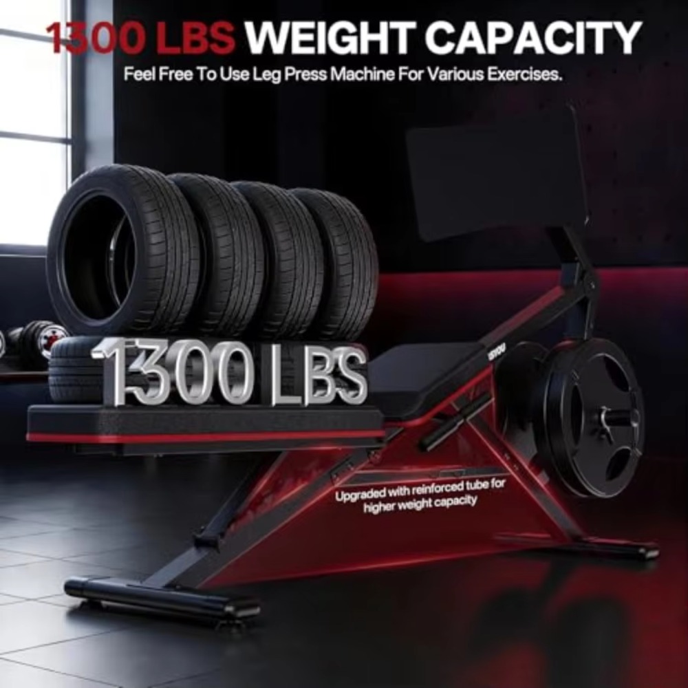 Heavy Duty Leg Press Machine H - Home Gym Quad recension och pris