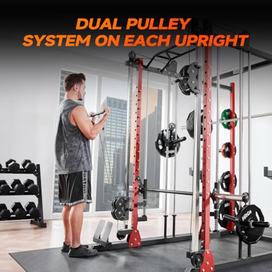 All-in-One Power Rack with Smi - Home Gym Cable Machine recension och pris
