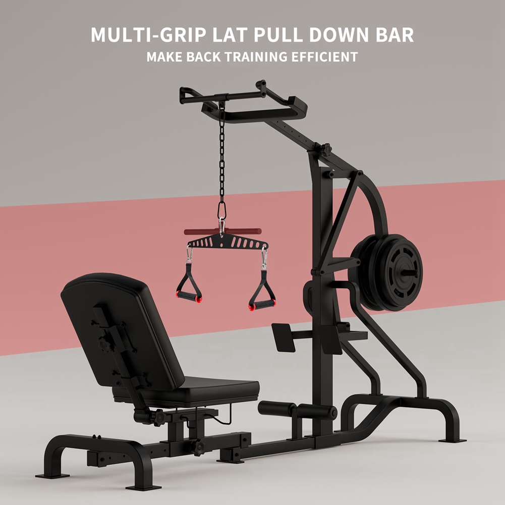 ABME Multi-Grip LAT Pull Down  - Home Gym Cable Machine recension och pris