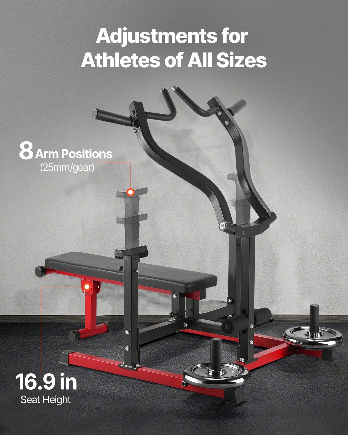Chest Press Machine, 450 LBS B - Fitness Home Gym Equipment recension och pris