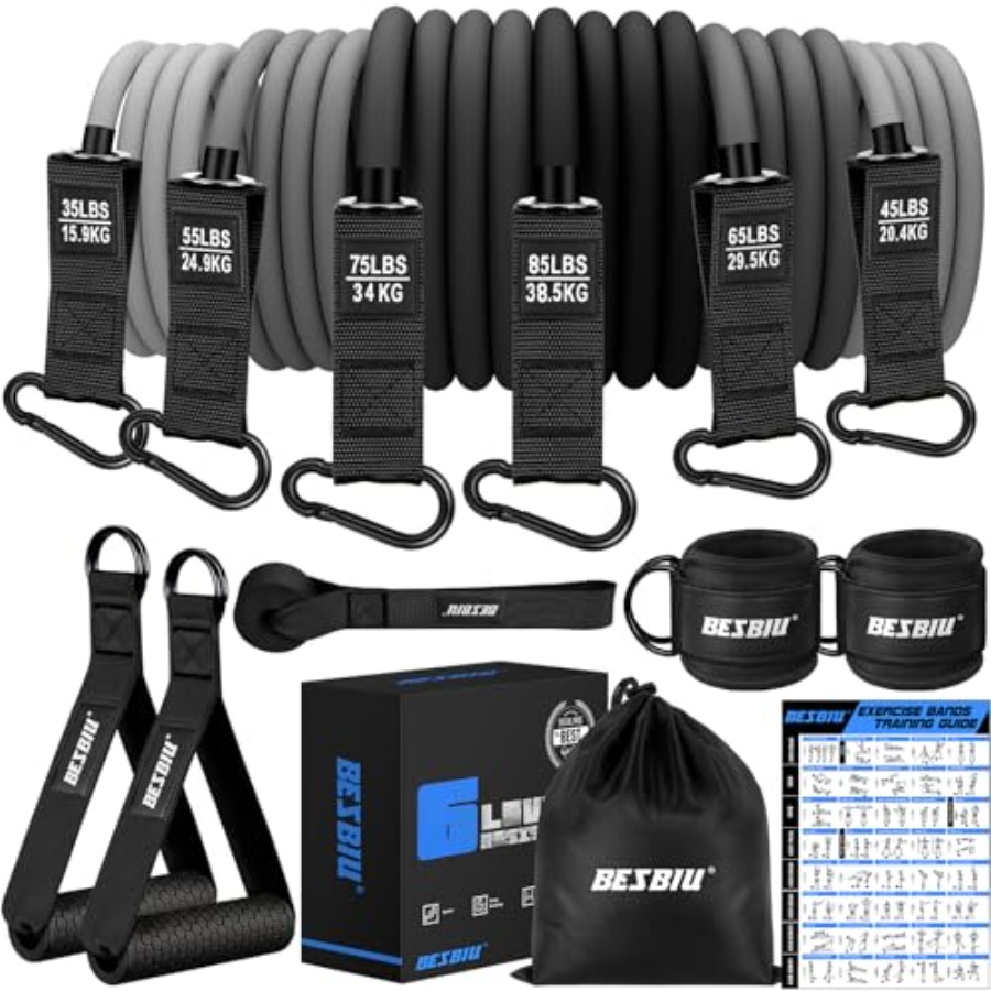 Home gym workout bands for str - Resistance Band Heavy recension och pris